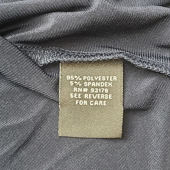 Premise Shirt Womens Large Navy Blue Collared Popover Henley Stretch NWT P910110 - Picture 7 of 10